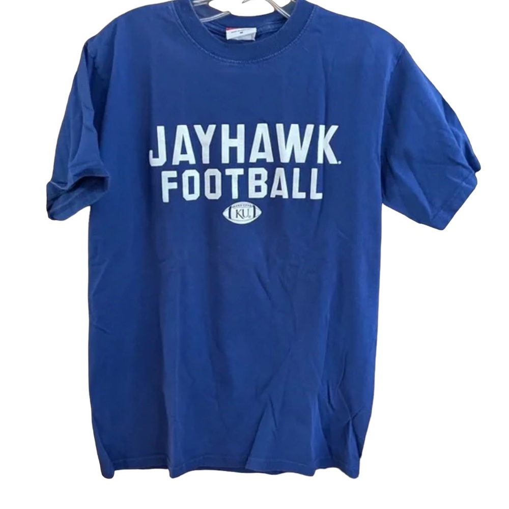 Kansas Jayhawks Football Schedule Graphic Unisex Shirt Size Medium